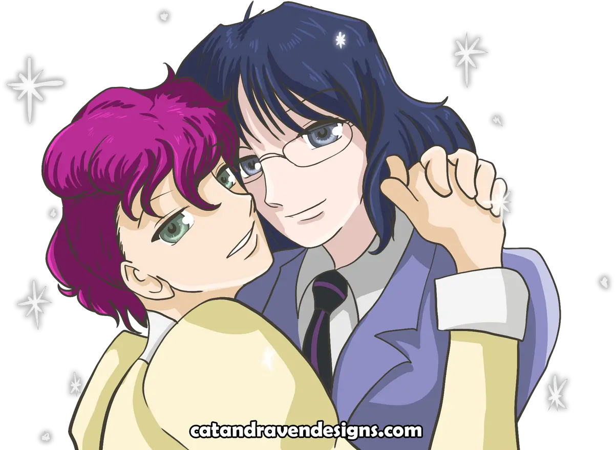 Anime Cat And Raven Stickers U2013 Soap Store Hug Png Ouran Icon