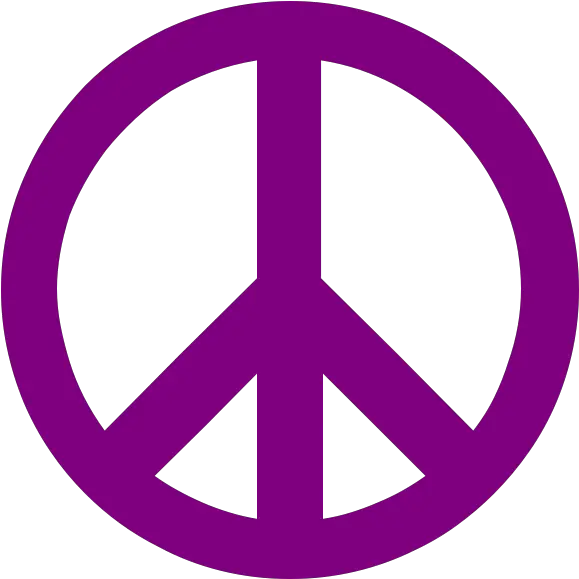 Symbole Paix Peace Violet Fond Transparent Png Gratuitcom Purple Peace Sign Transparent Icon Gratuites Libres De Droit