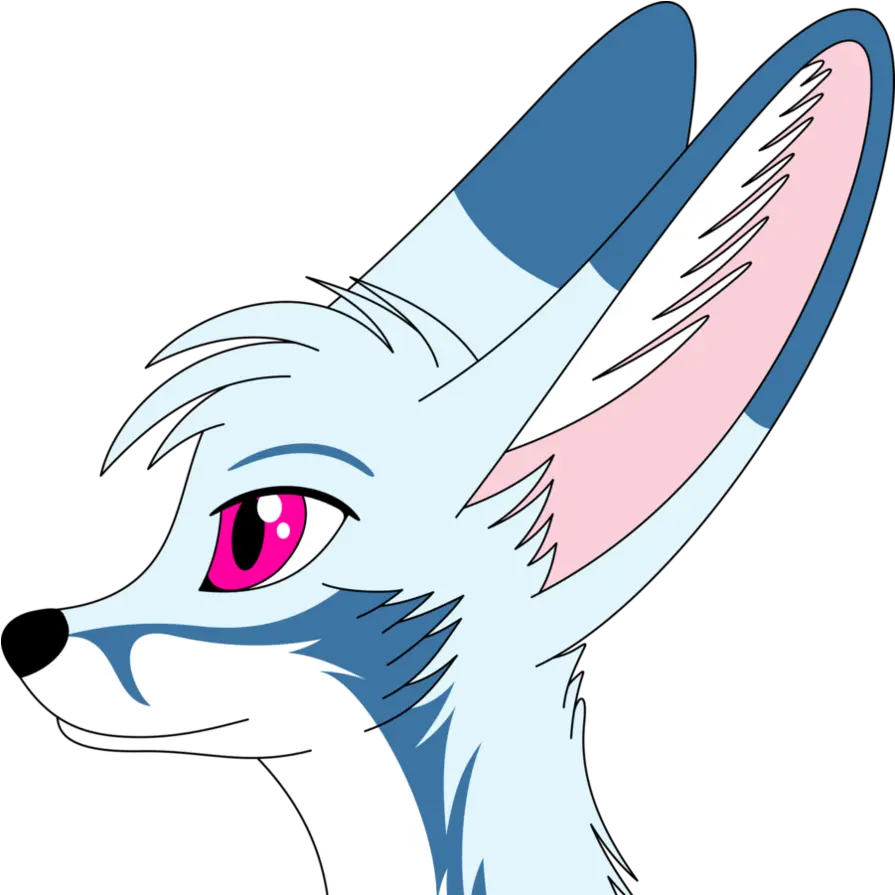 Racefox The Blue Fennec Fox By Cartoon 900x900 Fennec Fox Png Fennec Fox Png