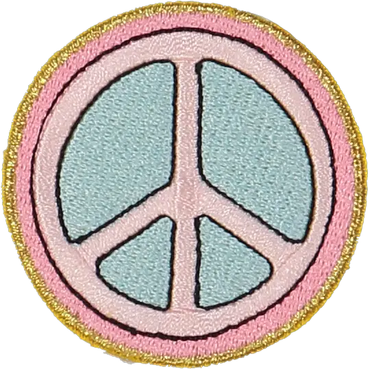 Peace Sign Embroidered Sticker Patch Stoney Clover Lane Patches For Pants Transparent Png Peace Icon