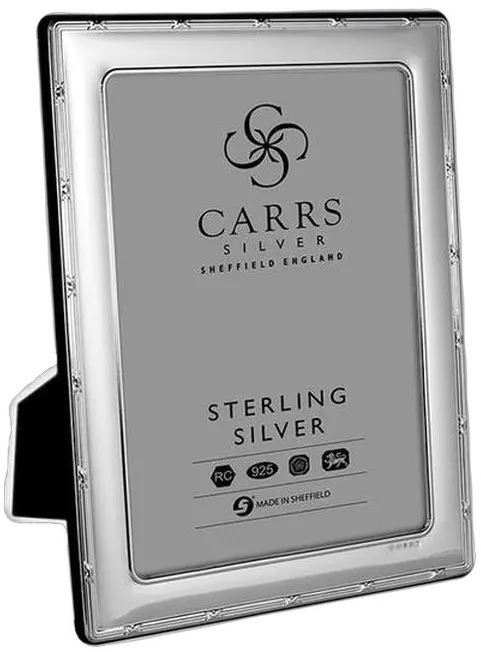 Carrs Reed U0026 Ribbon Sterling Silver Photo Frame With Grey Velvet 10 X 8 Town House Carrs Silver Fr264 C Ss Png Silver Ribbon Png