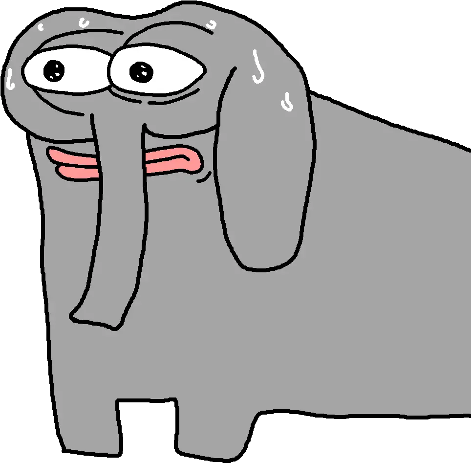 Download View Sweating Png Cute Cartoon Spurdo Elephant Cute Cartoon Png