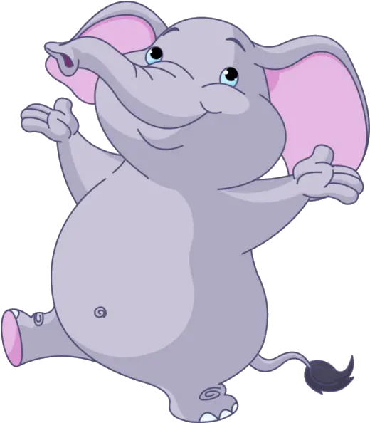 Cartoon Baby Elephant Jungle Animal Funny Dancing Elephant Png Baby Elephant Png