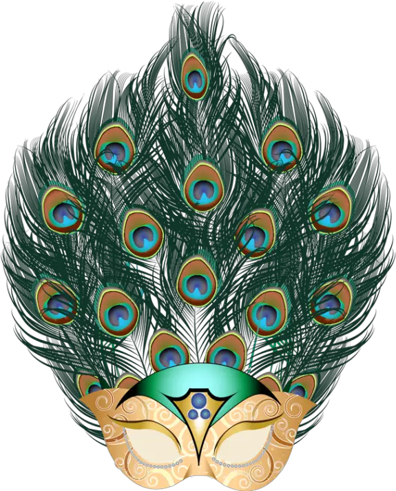 Lundi Gras Mask Painting Party Peacock Feather Masquerade Masks Png Mardi Gras Transparent Background