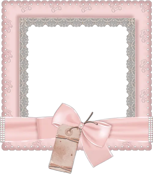 Cute Pink Transparent Photo Frame Moldura Floral Cor De Frame Cute Pink Png Pink Frame Png