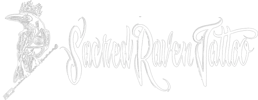 Sacred Raven Tattoo Calligraphy Png Chest Tattoo Png