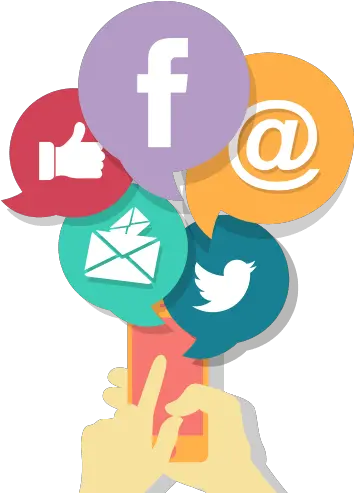 Social Media Marketing Facebook Instagram Wechat Youtube Vector Social Media Hand Png Wechat Logo Png