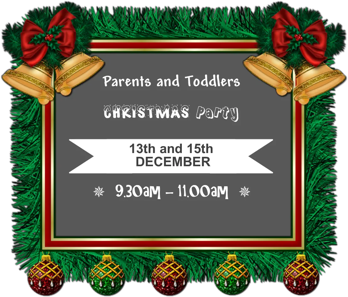 Parents And Toddlers Party Christmas Square Png Frame Marco Para Foto De Navidad Png Christmas Party Png