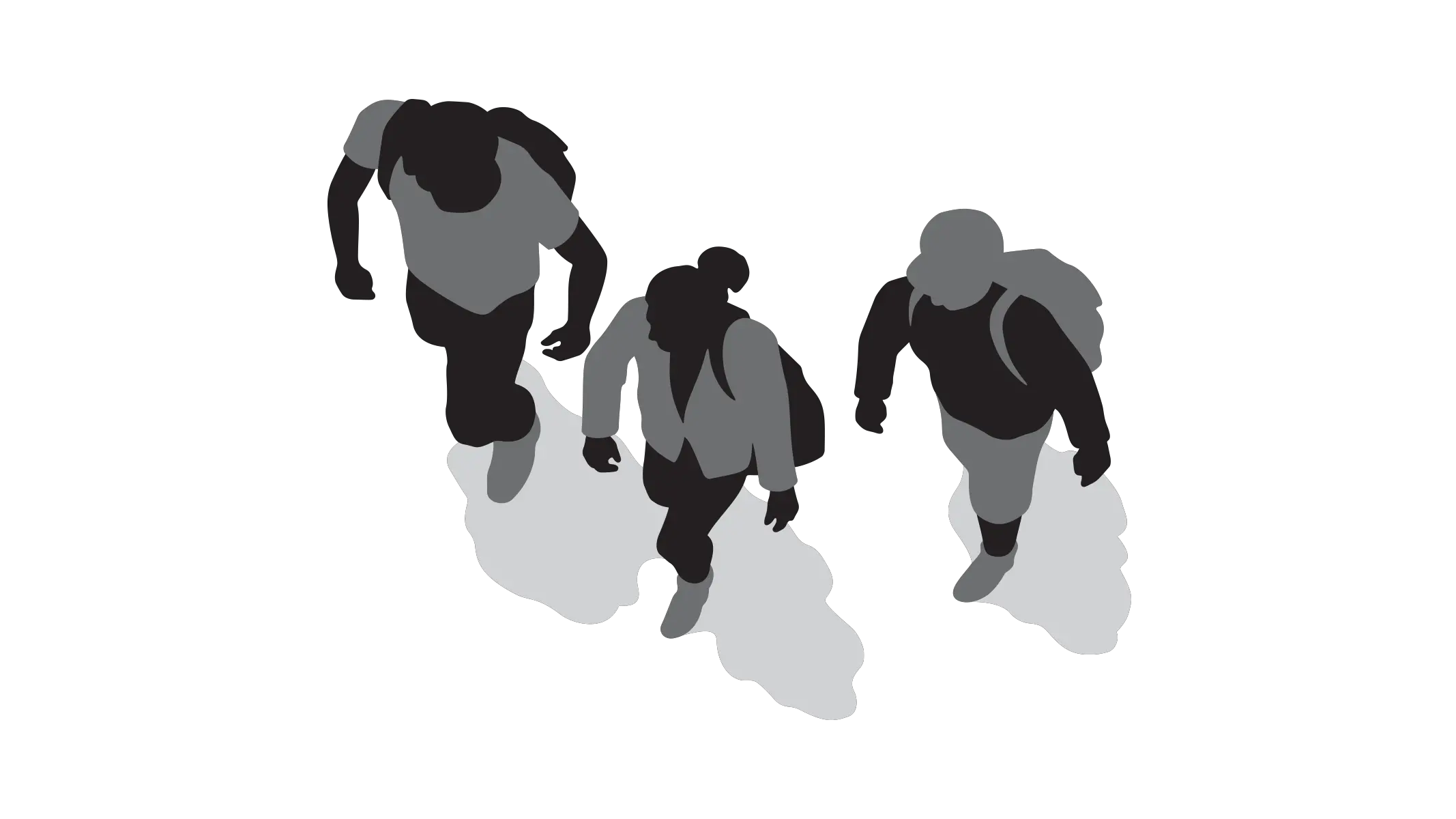 Walk To School Png Black And White Trans 137371 Png People Top View Png Walking Silhouette Png