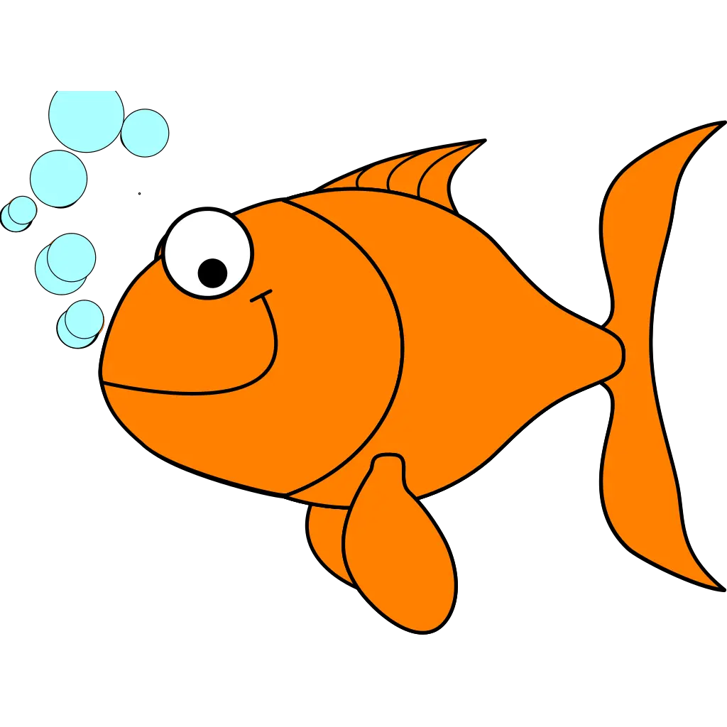 Goldfish Clipart Transparent Background Picture 61364 Transparent Background Goldfish Clipart Png Cartoon Fish Transparent Background