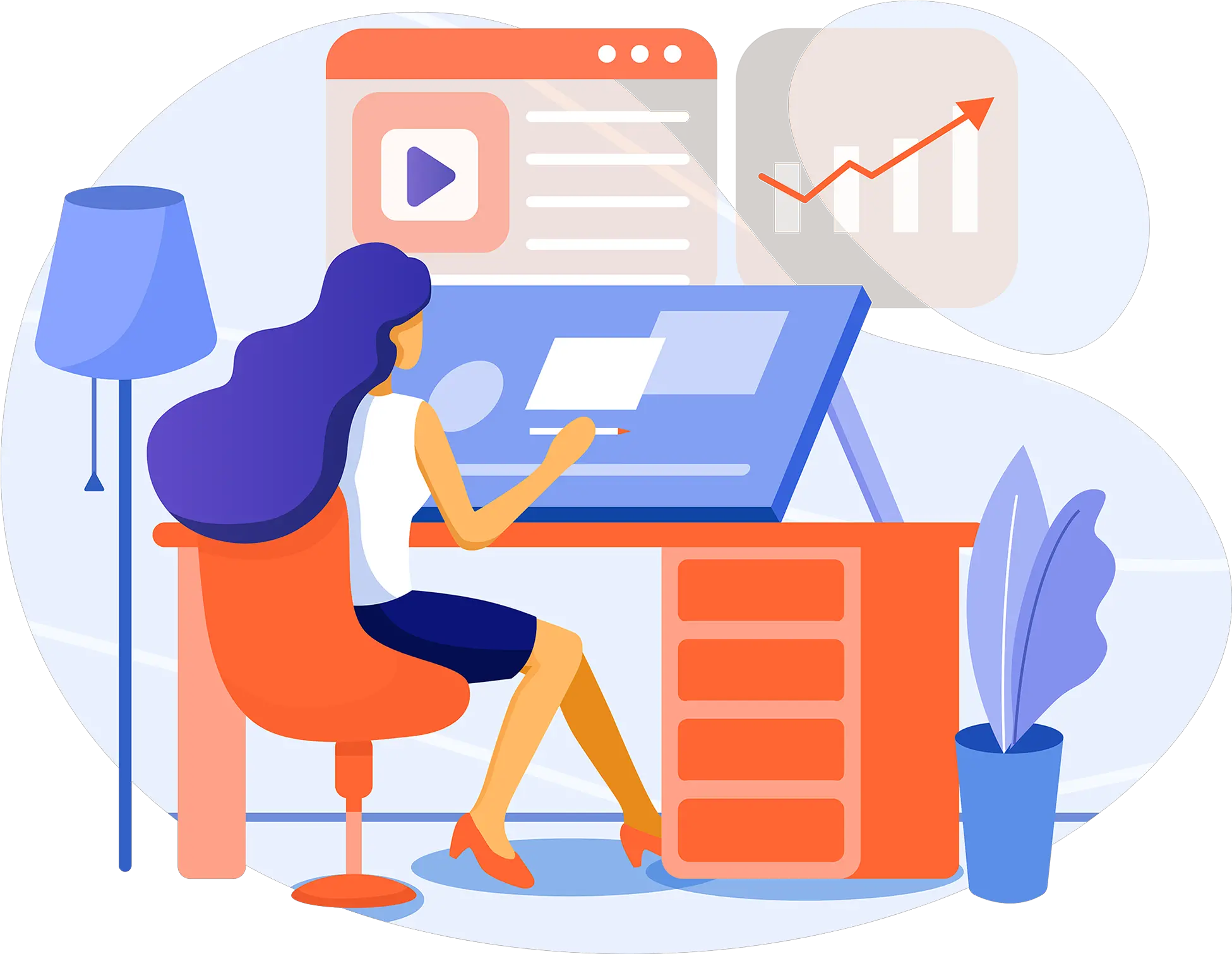 Home Booster Office Worker Png Blue Tiktok Icon