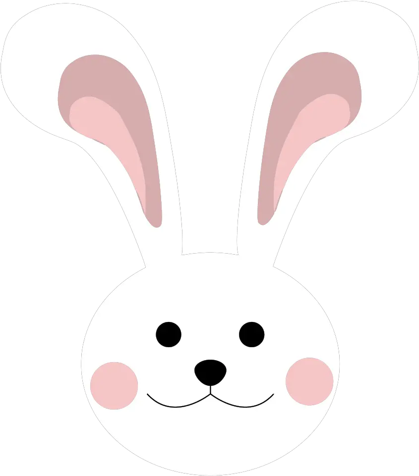 Onlinelabels Clip Art Cute Bunny Head Bunny Face Cartoon Png Kawaii Bunny Icon