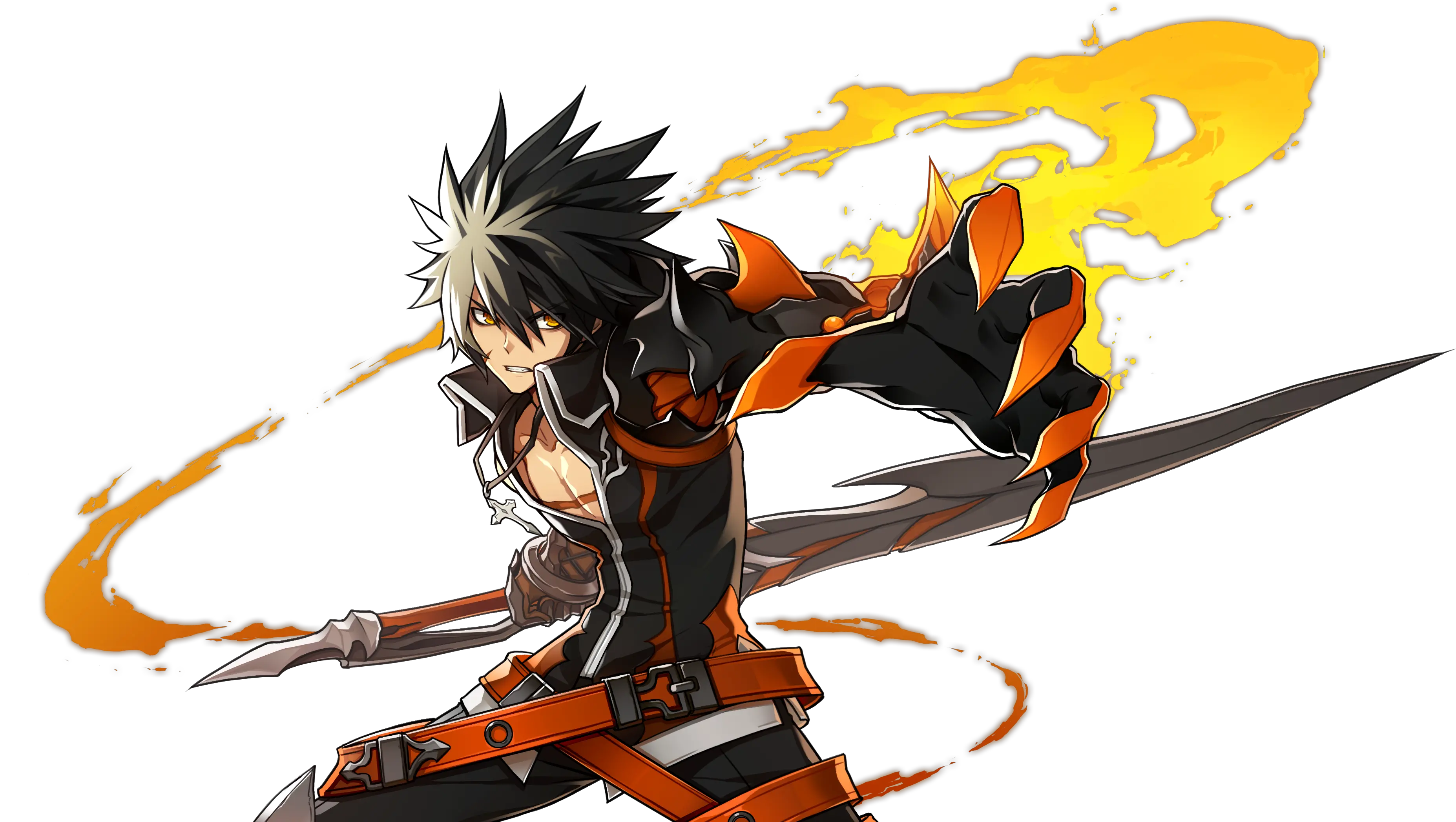 Raven Cronwell And Reckless Fist Elsword Drawn By Hwansang Elsword Raven Reckless Fist Png Raven Transparent Background