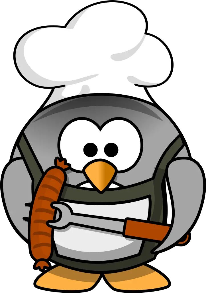 Bbq Penguin Png Svg Clip Art For Web Download Clip Art Penguin Artist Clipart Penguins Movie Icon