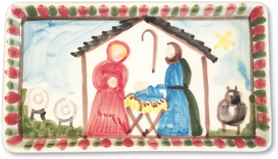 Sale Nativity 12 Rectangle Dish Picture Frame Png Nativity Png