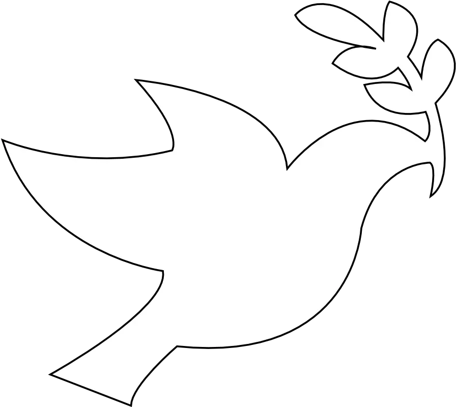 White Dove Peace Symbol Logo Peace Dove Black And White Png Peace Png