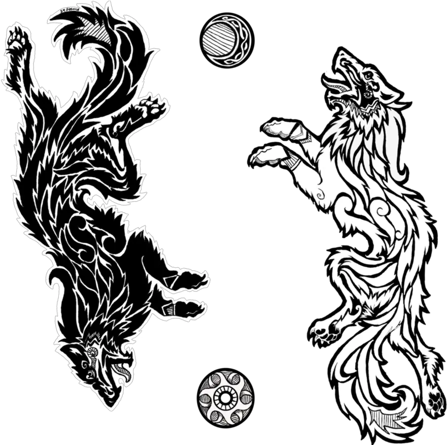 Viking Tribal Tattoos Norse Mythology Tattoo Png Fenrir Png