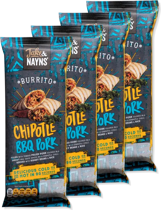 4 X Jake And Nayns Chipotle Bbq Pork Burrito Dog Supply Png Chipotle Burrito Png