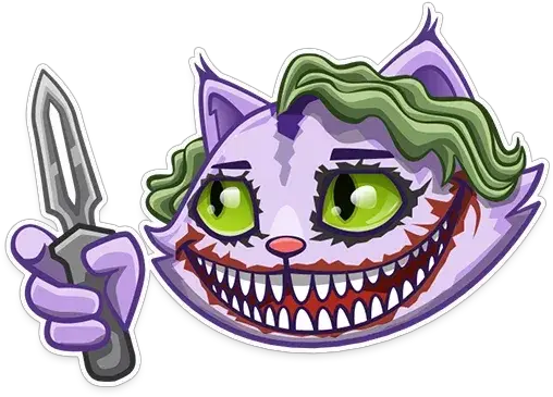 Cheshire Catu201d Stickers Set For Telegram Png Cat Icon