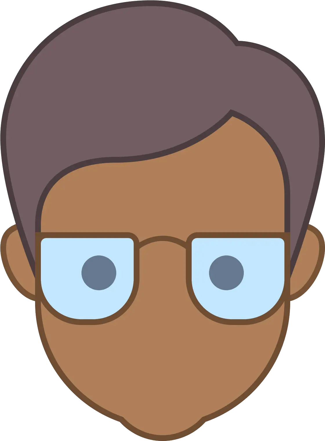 Download Hd School Director Male Skin Type 6 Icon Cartoon Png Man Head Icon