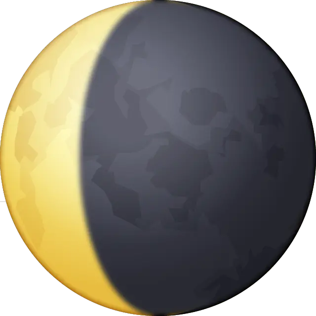 Download Waning Crescent Moon Emoji Waning Crescent Png Whats A Png