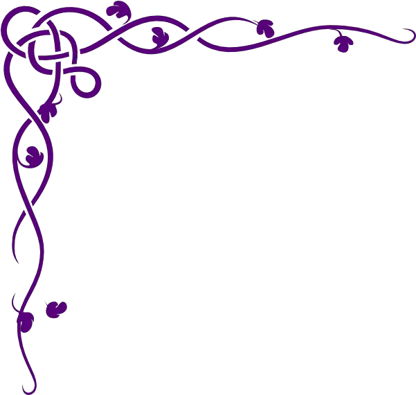 Vine Clipart Violet Pink And Black Borders Png Purple Border Png