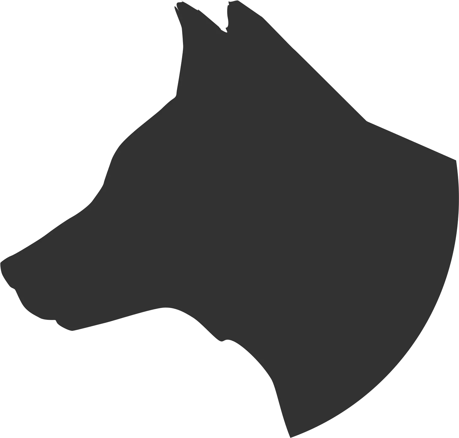 Wolf Head Silhouette Png Free Wolf Head Side View Silhouette Wolf Head Png