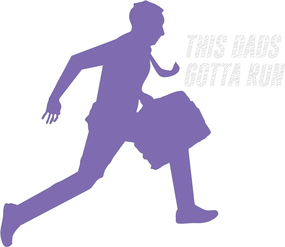 Dads Gotta Run Running Silhouette Man With Briefcase Portable Network Graphics Png Man Running Png