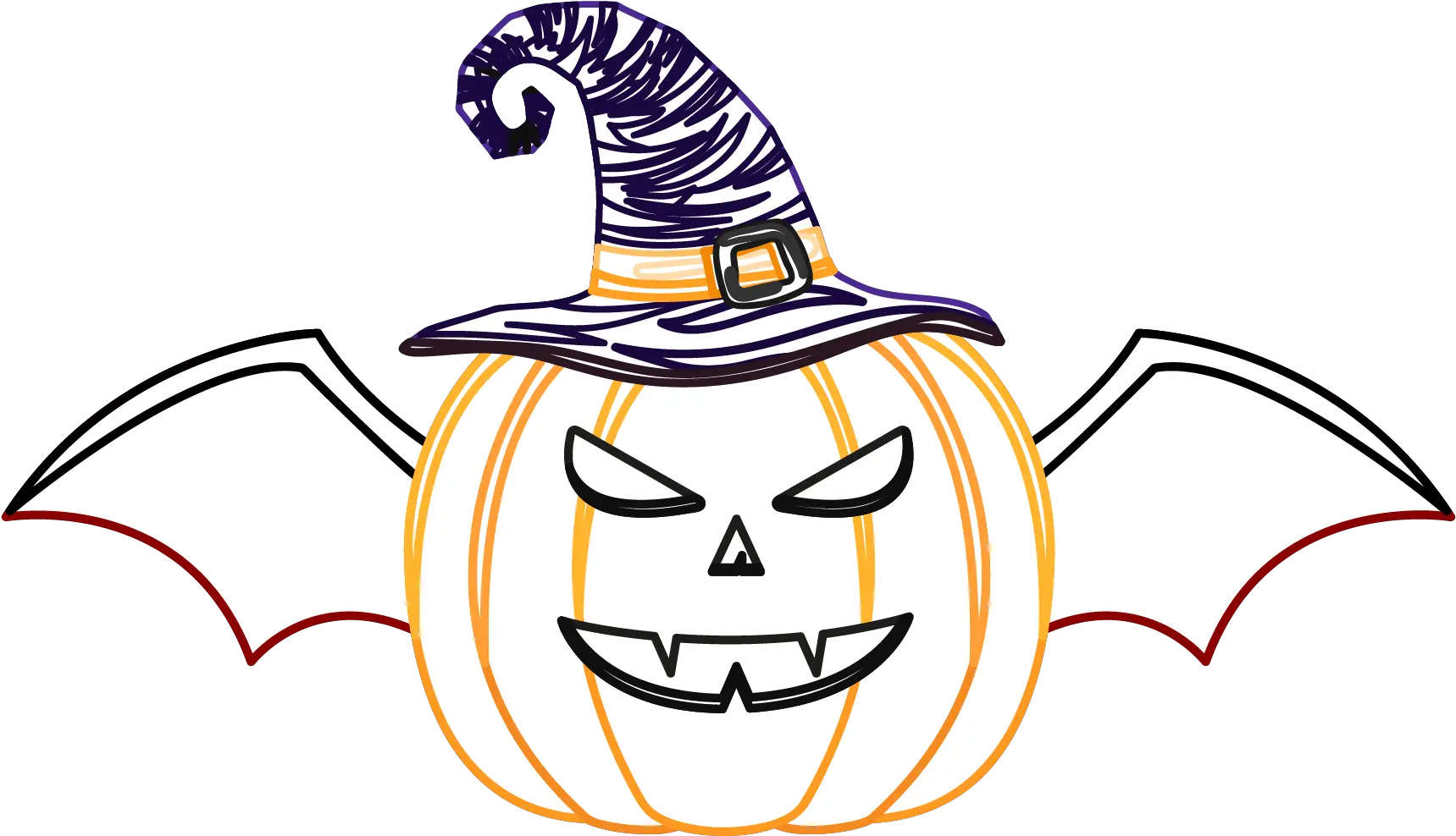 Halloween Pumpkin Color Line Icons 164 Graphic By Witch Hat Png Pumpkin Icon