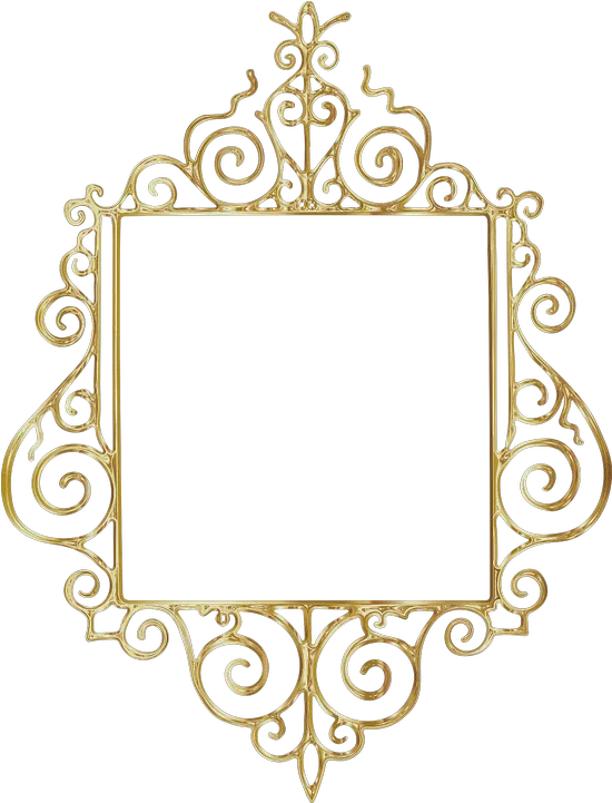 Gold Flourish Frame Gold Frame Vintage Border Png Gold Frame Border Png