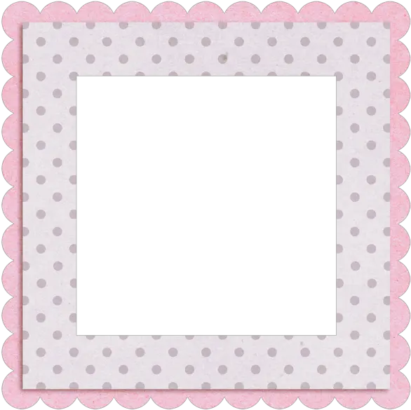 Cute Transparent Doted Frame Png Square Picture