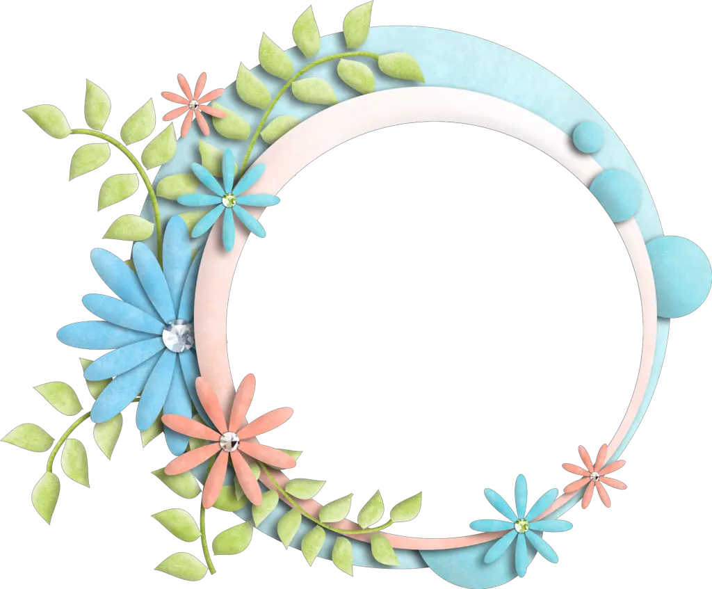 Floral Frame Transparent Background Transparent Background Png Floral Circle Png