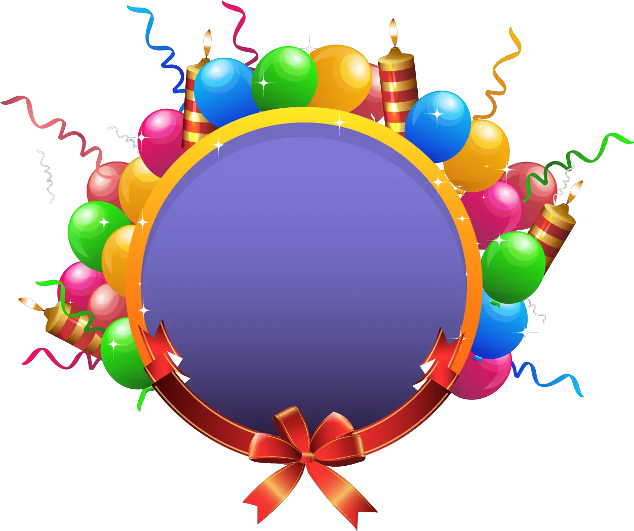 Transparent Balloon Birthday Party Clip Happy Birthday Frame Png Birthday Party Png