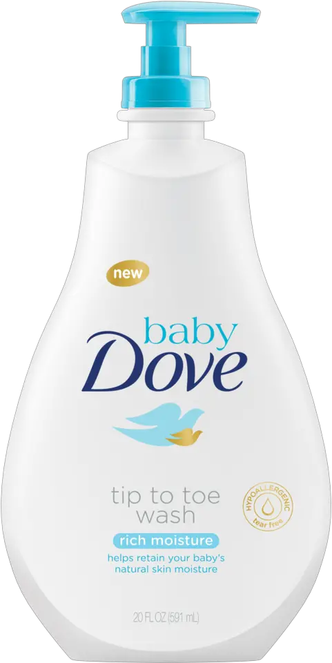 Baby Dove 20 Oz Tip To Toe Wash In Rich Moisture Dove Baby Sensitive Skin Body Wash Png Dove Soap Logo