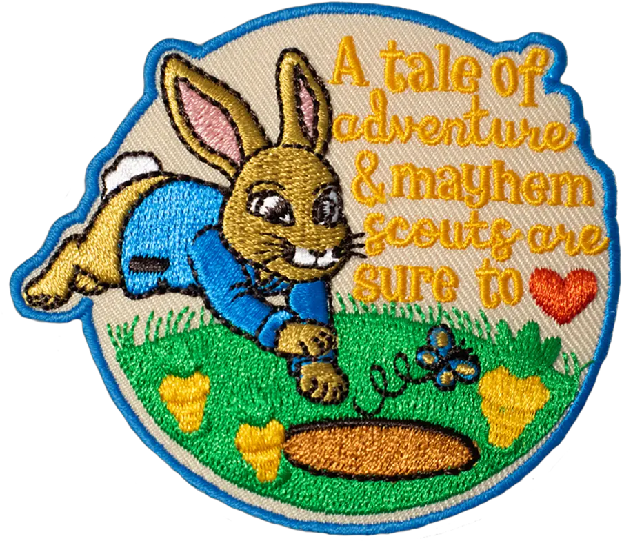 Peter Rabbit Scout Inspired Patch Clipart Full Size Peter Rabbit Png Peter Rabbit Png