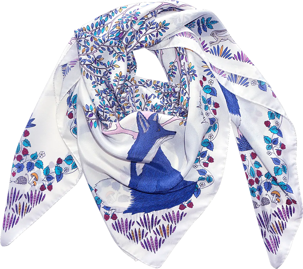 The Enchanted Forest Blue Hoodie Png Scarf Transparent Background