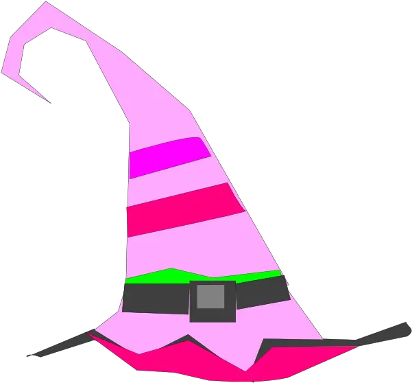 Download Pink Birthday Hat Clipart Green Witch Hat Png Witch Hat Transparent Background