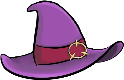 Little Witch Academia Student Hat Purple Witch Hat Png Witch Hat Transparent Background