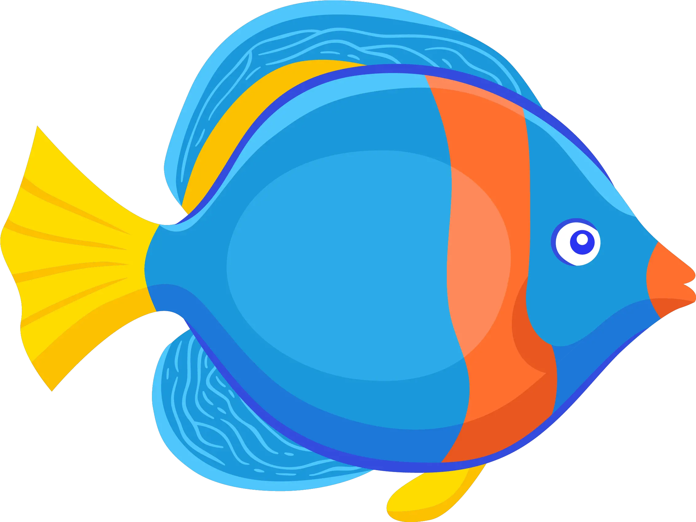 Fish Animation Drawing Blue Cartoon Fish Vector Png Cartoon Fish Vector Png Fish Png Transparent