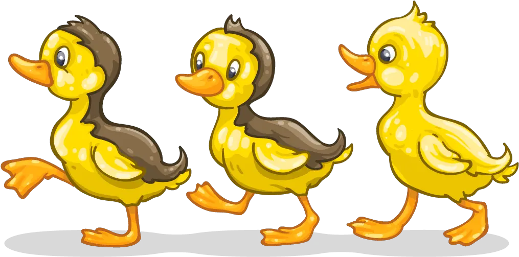 Download Ducklings In The Pond Cartoon Ducks Png Png Image Transparent Duck Png Cartoon Ducks Png