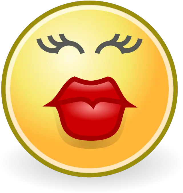 Kiss Love Smiley Free Vector Graphic On Pixabay Kissing Lips Clipart Png Clapping Emoji Png