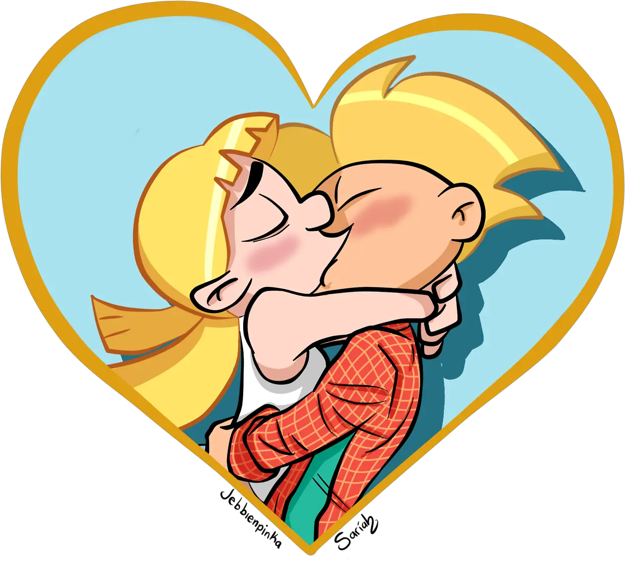 Saríah U2014 Whaaaaaaatu2026 Surprise Really A Hey Arnold And Helga Kiss Png Hey Arnold Png