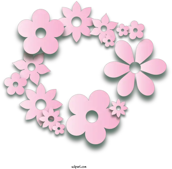 Nature Floral Design Circle Pattern For Spring Spring Girly Png Flower Pattern Transparent