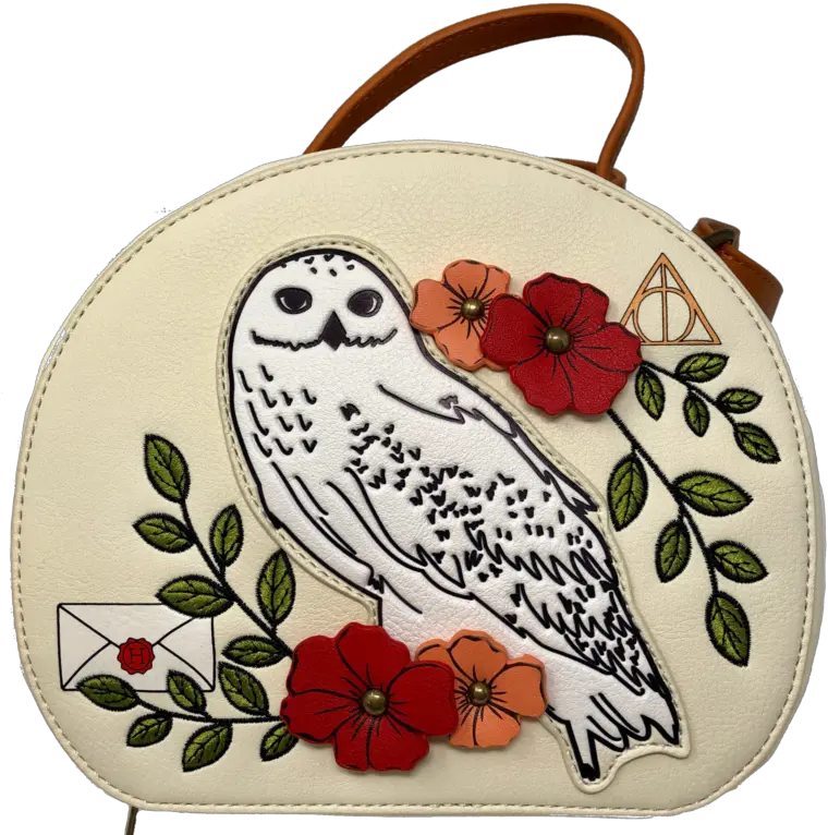 Harry Potter By Loungefly Hedwig The Owl Floral Crossbody Harry Potter Hedwig Owl Loungefly Png Hedwig Png