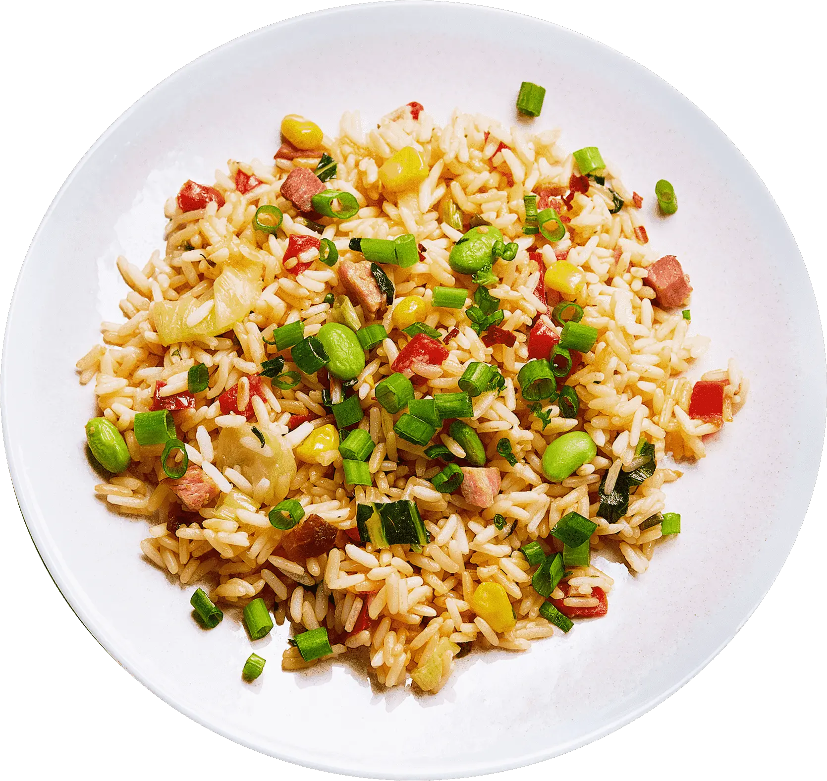 Bbq Pork Fried Rice Cadence Kitchen Mixture Png Rice Png