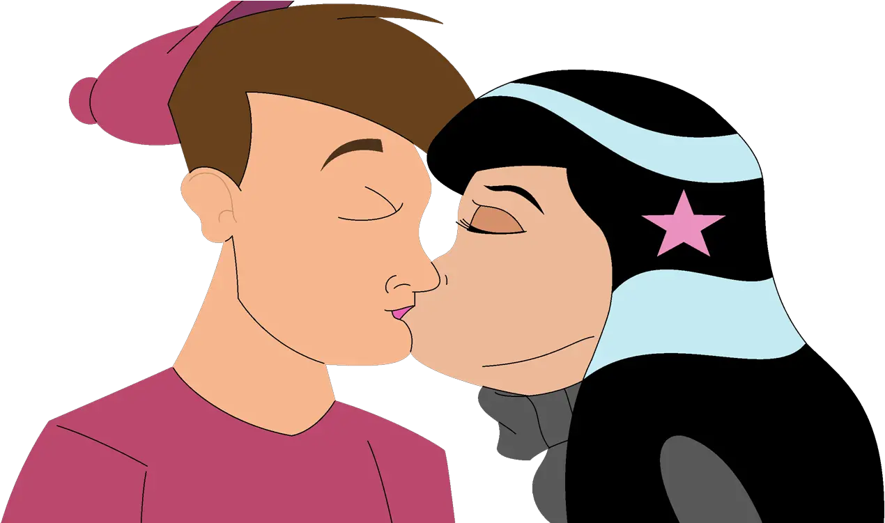 Timmy And Betty Kiss Timmy Turner Full Size Png Download Kiss On Lips Timmy Turner Png