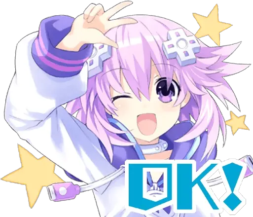 Nep Nep Stickers Neptune Telegram Sticker English Neptunia Stickers Png Hyperdimension Neptunia Icon