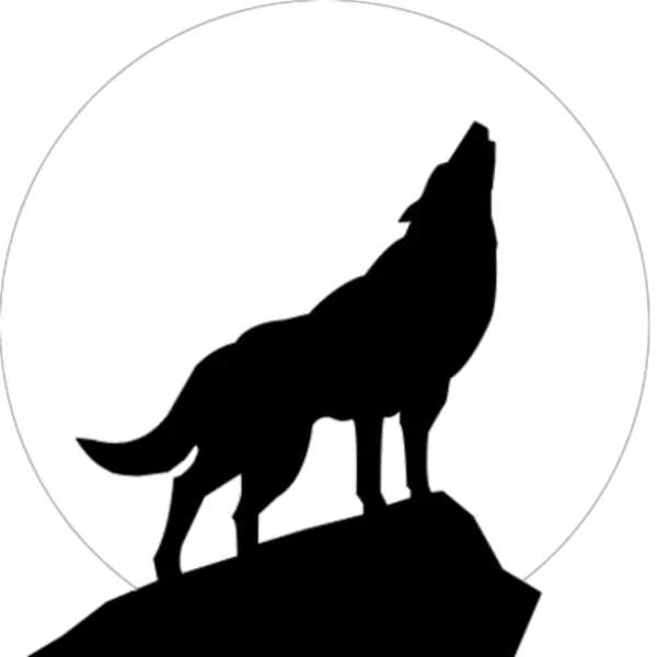 Lobo Vector Wolf Transparent Png Silhouette Of A Wolf Lobo Png