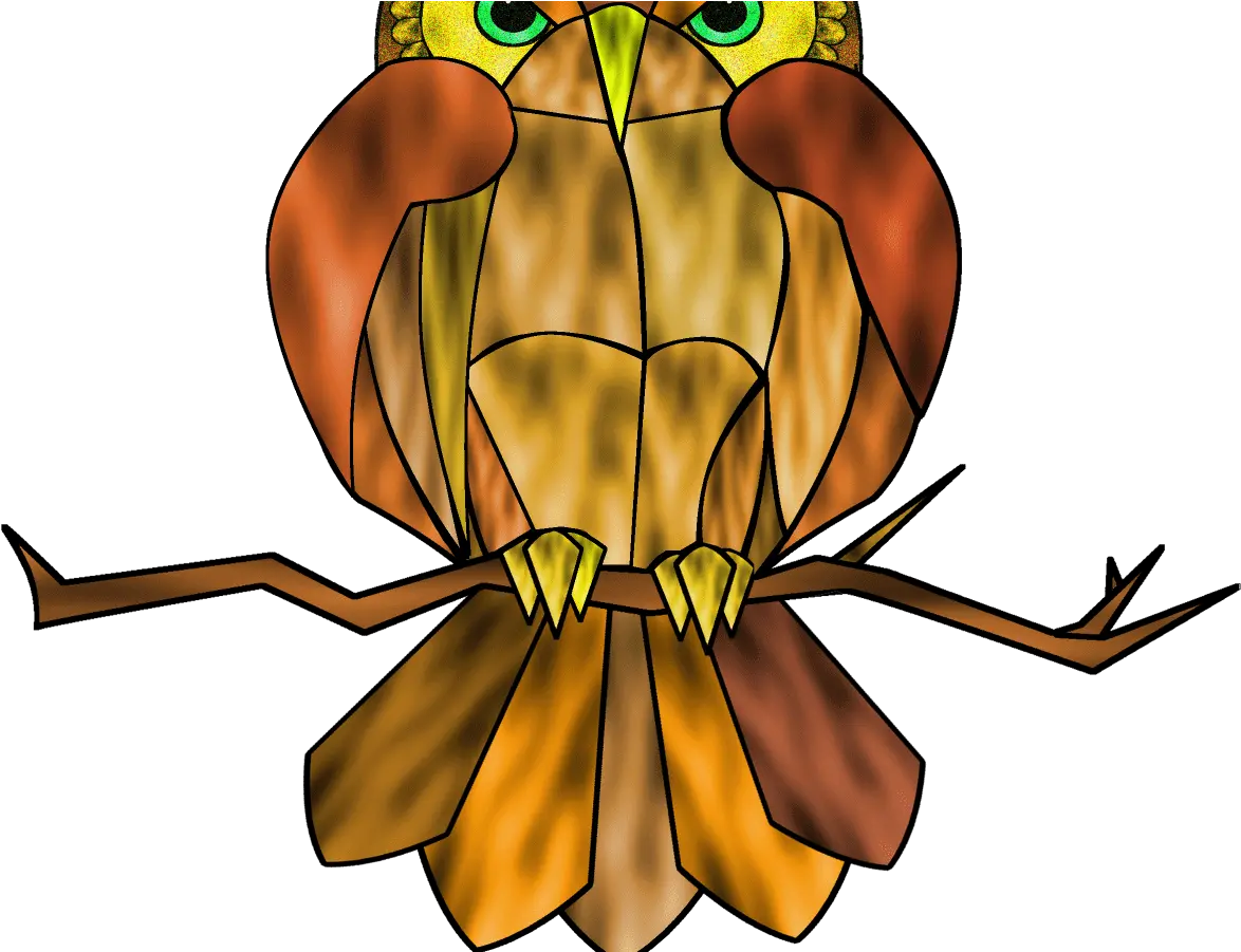 Stained Glass Effect In Gimp Owl Png Icon Stained Glass