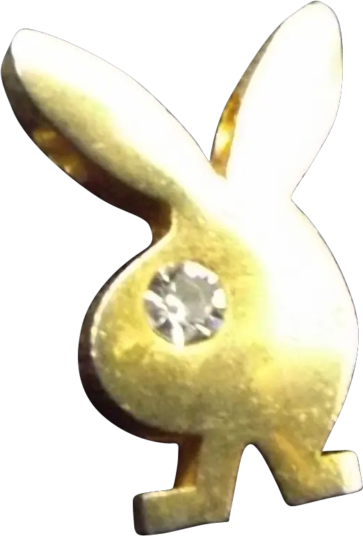 Download Vintage 10k Gold Filled Playboy Bunny Pendant Domestic Rabbit Png Playboy Logo Png